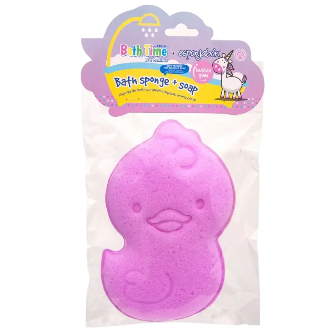 Esponjabon, Bubble Gum, Cleansing, Gourmand, Soap & Sponge 2-In-1, Body