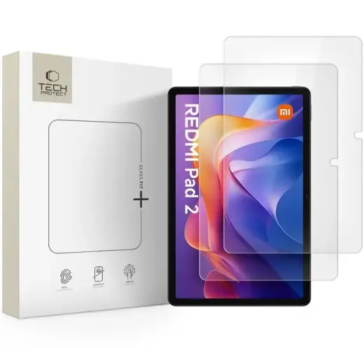 SZKŁO HARTOWANE TECH-PROTECT GLASS FIT+ 2-PACK XIAOMI REDMI PAD 2 | SE 11.0 CLEAR