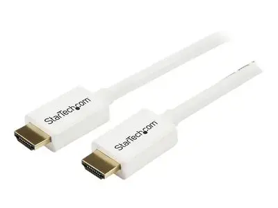 StarTech.com 7m|23 ft CL3 Rated HDMI Cable with Ethernet, In Wall Rated HDMI Cable 4K 30Hz, UHD High Speed HDMI Cable 10.2 Gbps Bandwidth, 4K Ultra HD HDMI 1.4 Video | Display Cable, 30AWG - Long White HDMI Cable - HDMI cable - 7 m