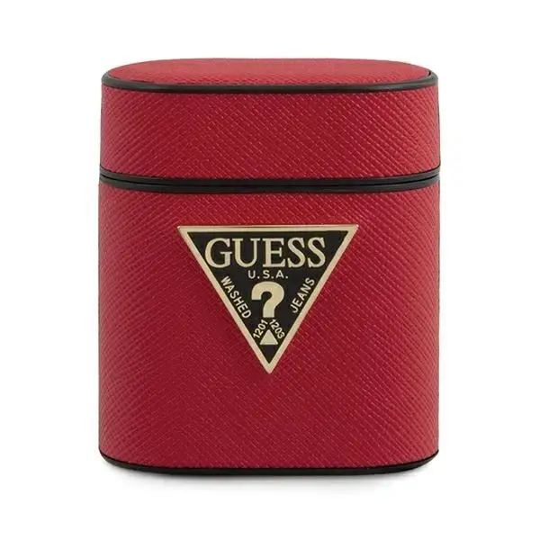 Guess GUACA2VSATMLRE AirPods cover red Saffiano