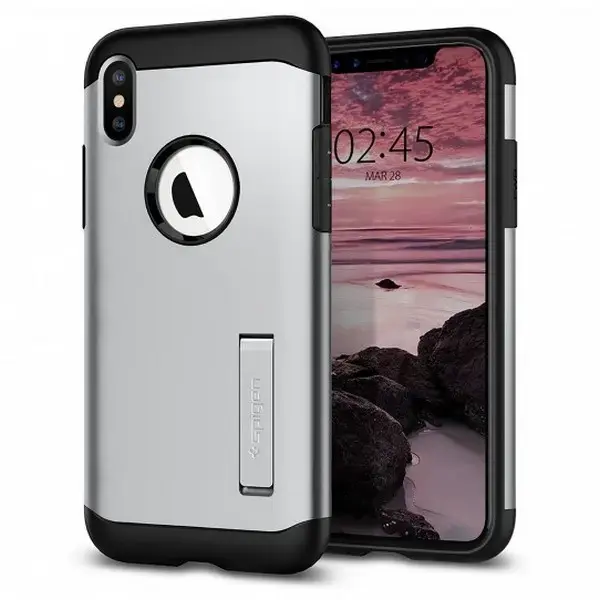Spigen Slim Armor iPhone Xs Max satin silver 065CS25159