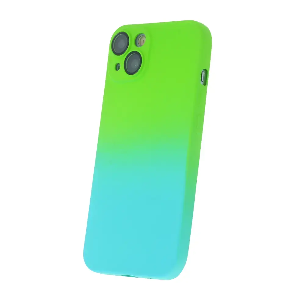 Fusion Neogradient 3 case silikona aizsargapvalks Apple iPhone 11 zaļš zils
