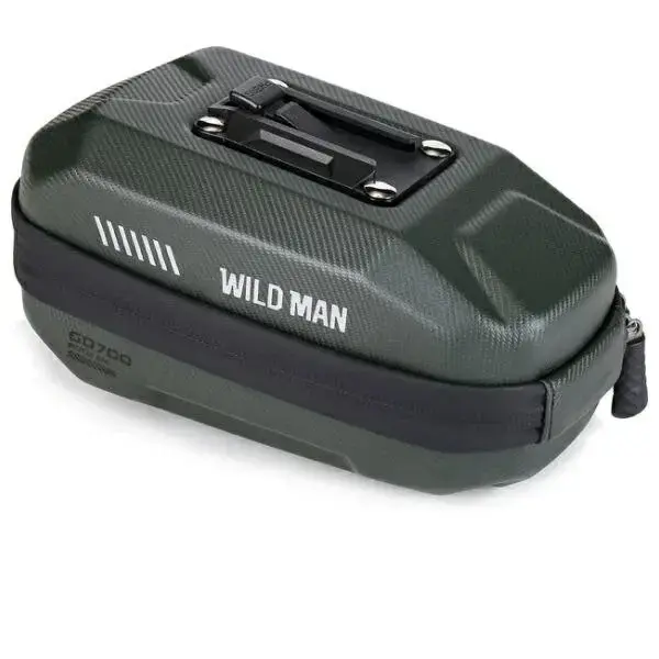 WILDMAN traveling bag under bike saddle with zipper 0,8L GD700 green