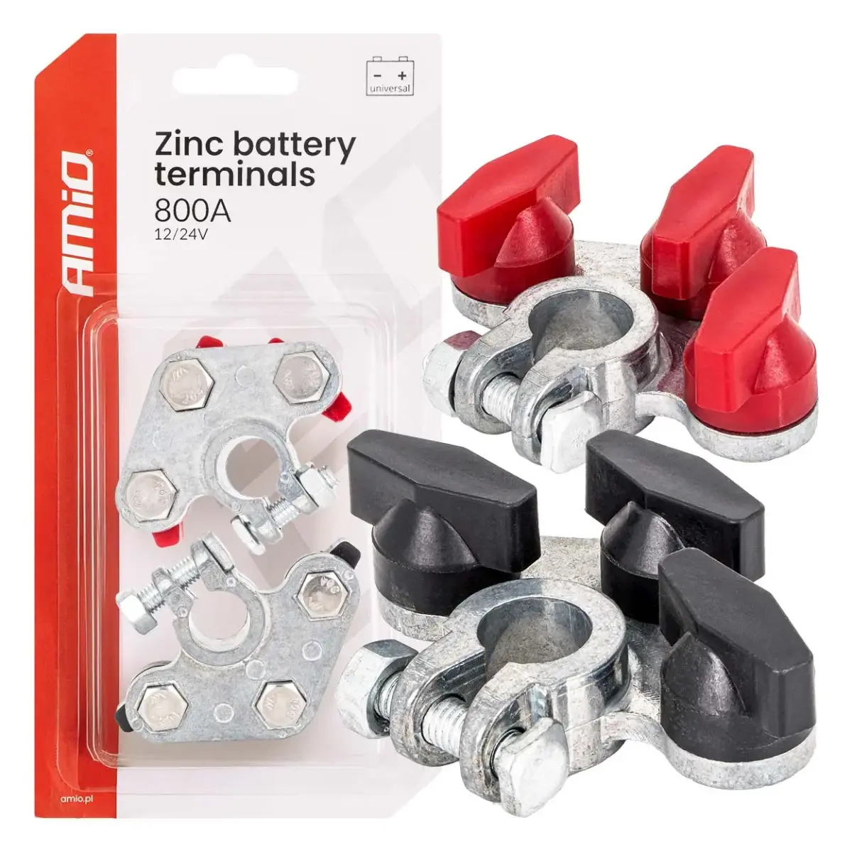 Zinc battery terminals 800AMP, 2 pcs. AMIO-04391
