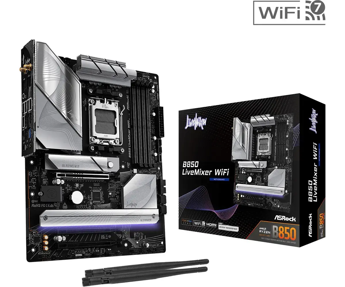 Motherboard B850 LIVEMIXER WIFI AM5 4DDR5 USB3.2 ATX
