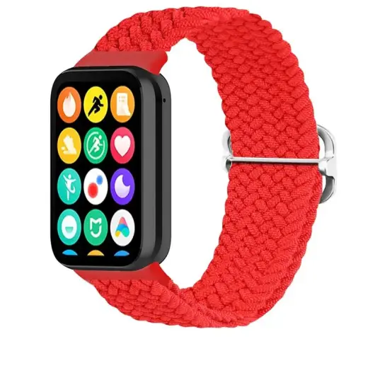 Telcon Braided smartwatch strap for Xiaomi Mi Band 8 Pro | Nylon | red