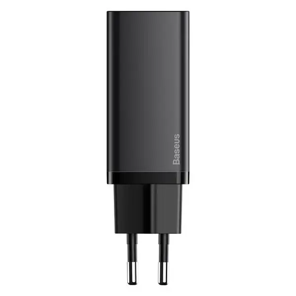Baseus GaN Lite Quick Travel Charger C+C 65W EU (black)