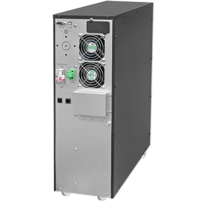 Qoltec Uninterruptible Power Supply UPS | 6kVA | 6000W | Power factor 1.0 | LCD | EPO | USB | On-line