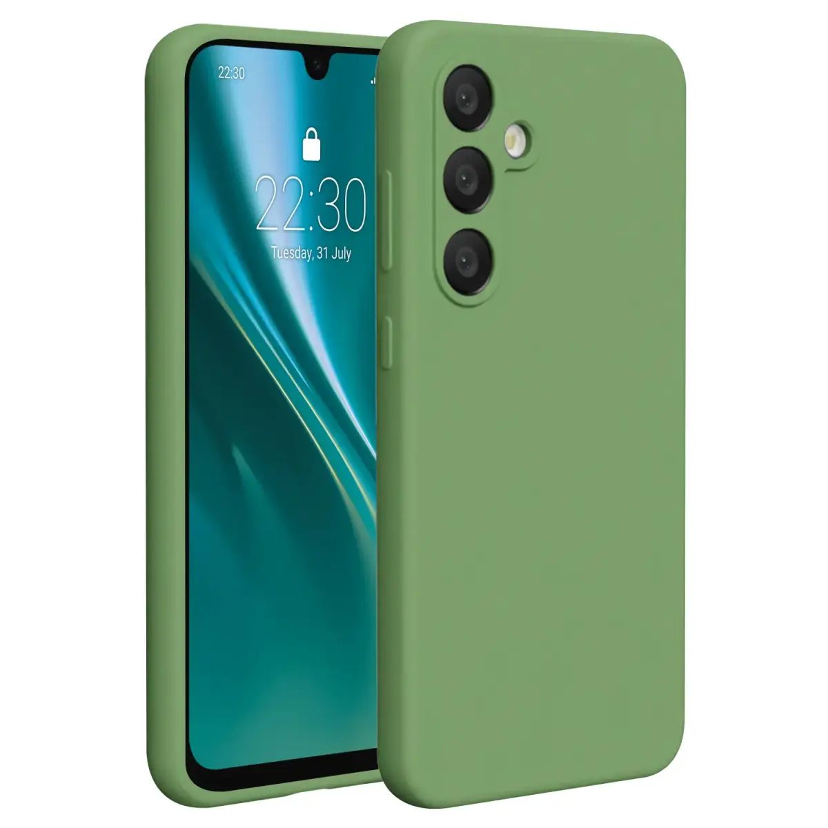 Etteri Silicone Mag case for Samsung Galaxy A37 5G light green
