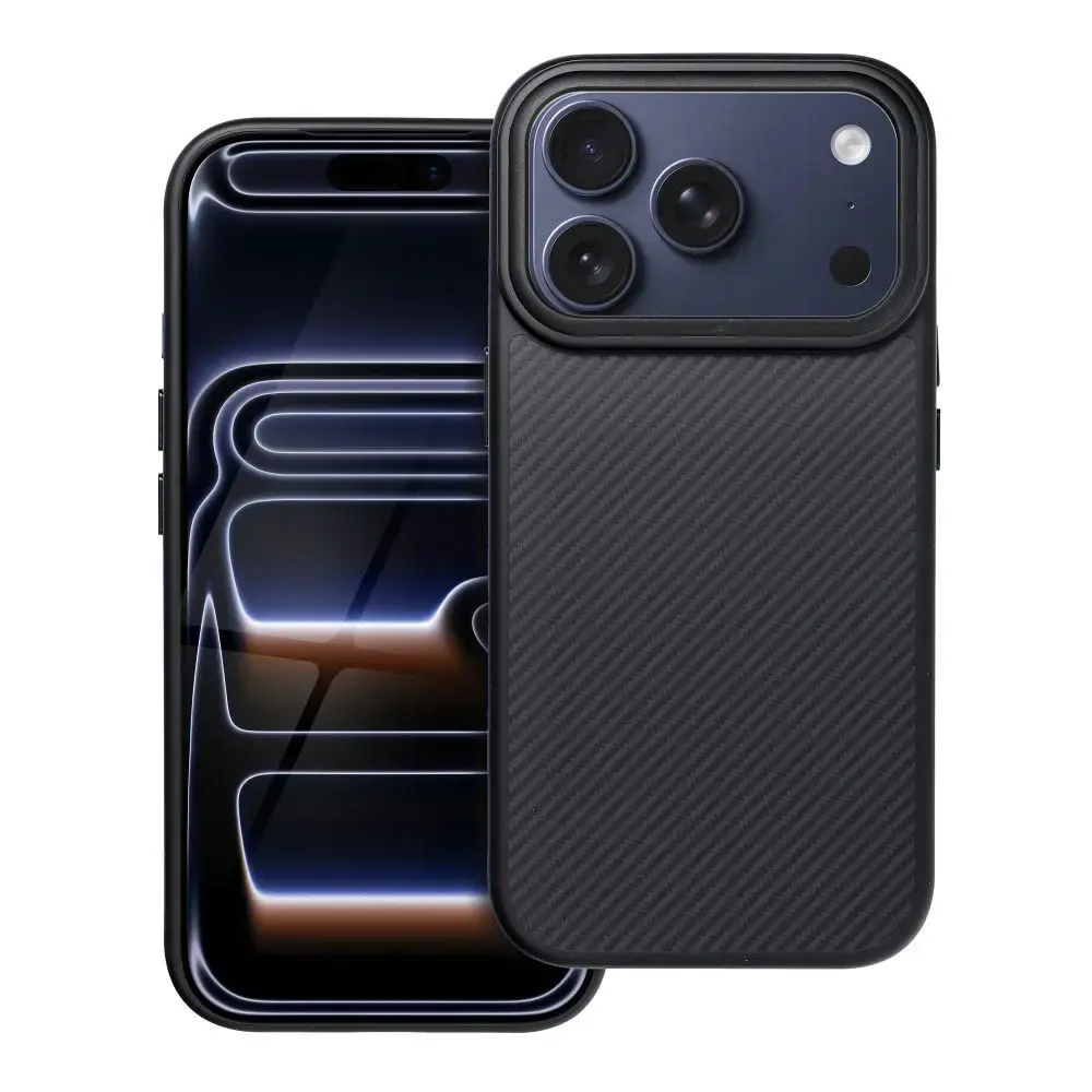 Carbon Elite Mag maciņš ar MagSafe atbalstu telefonam iPhone 17 Pro melns