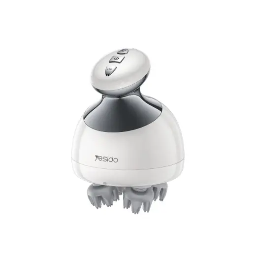 Yesido IPX7 Waterproof Head Massager MG12 white 1200mAh 15-minute sessions