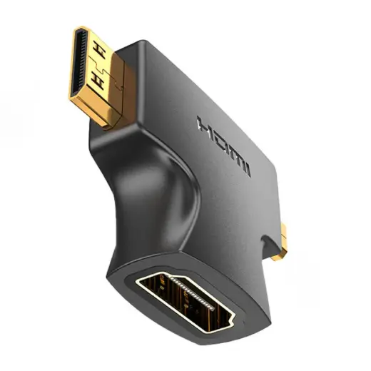 HDMI - Mini|Micro HDMI Adapter 2in1 Vention AGFB0 (Black)