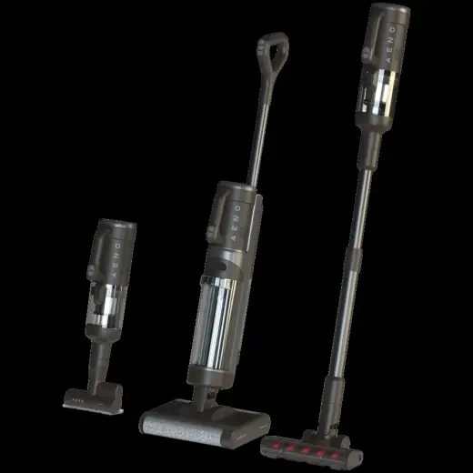 Aeno Cordless Transformer Vacuum Cleaner  Wet and Dry cleaning  200W  4000mAh; 14kPa; 21 6V  2 rollers  autocleaning and drying