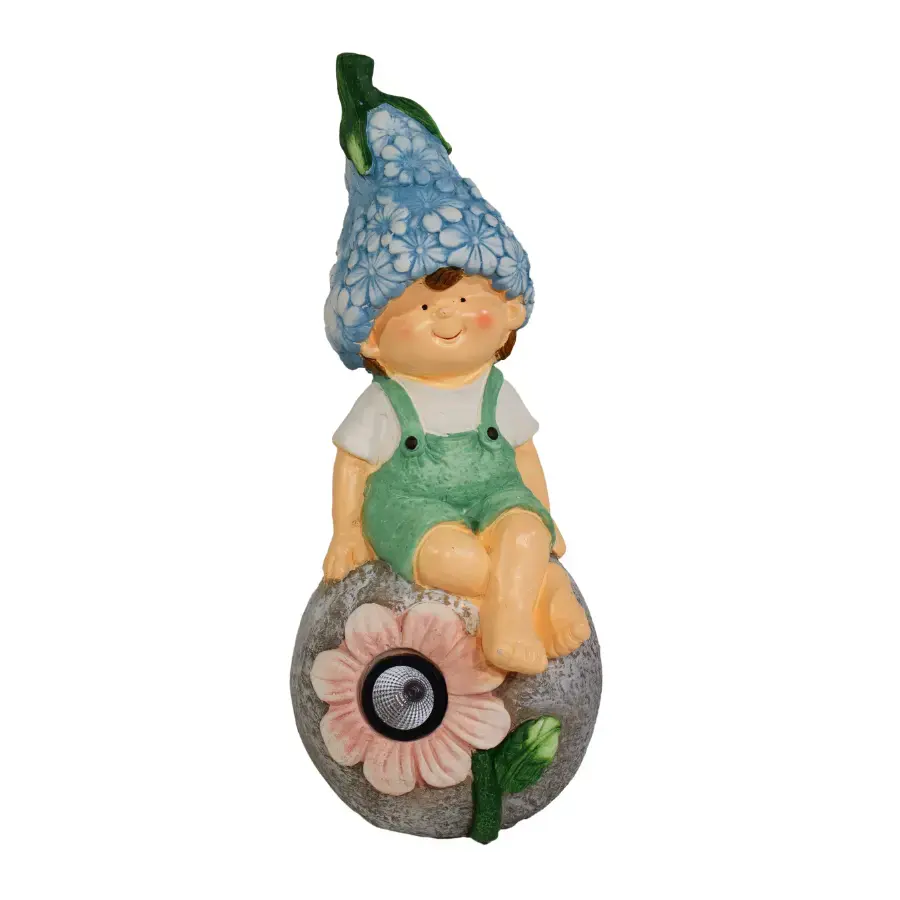 BESK Garden decor with solar light Boy