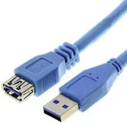 Brackton andmeedastus- ja laadimiskaabel | USB-A kuni Micro B | 3m | sinine
