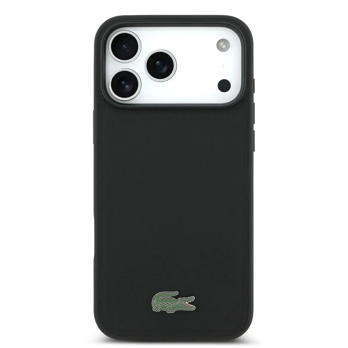 Lacoste Iconic Petit Pique MagSafe Case + Wallet for iPhone 17 Pro Max Black