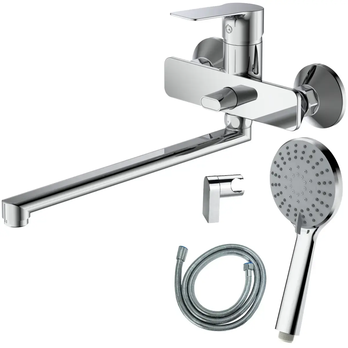 AB Bath mixer tap BRUCE GS, with shower set, chrome