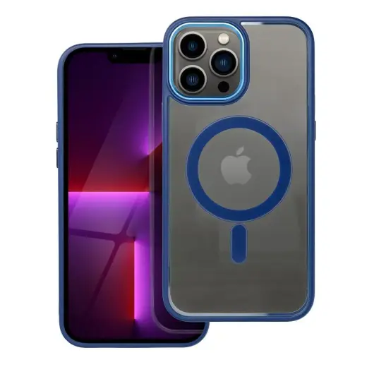 Color Edge Mag telefono dėklas su MagSafe palaikymu iPhone 13 Pro Max mėlynas