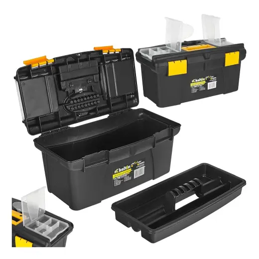16" Plastic Toolbox with Organizer