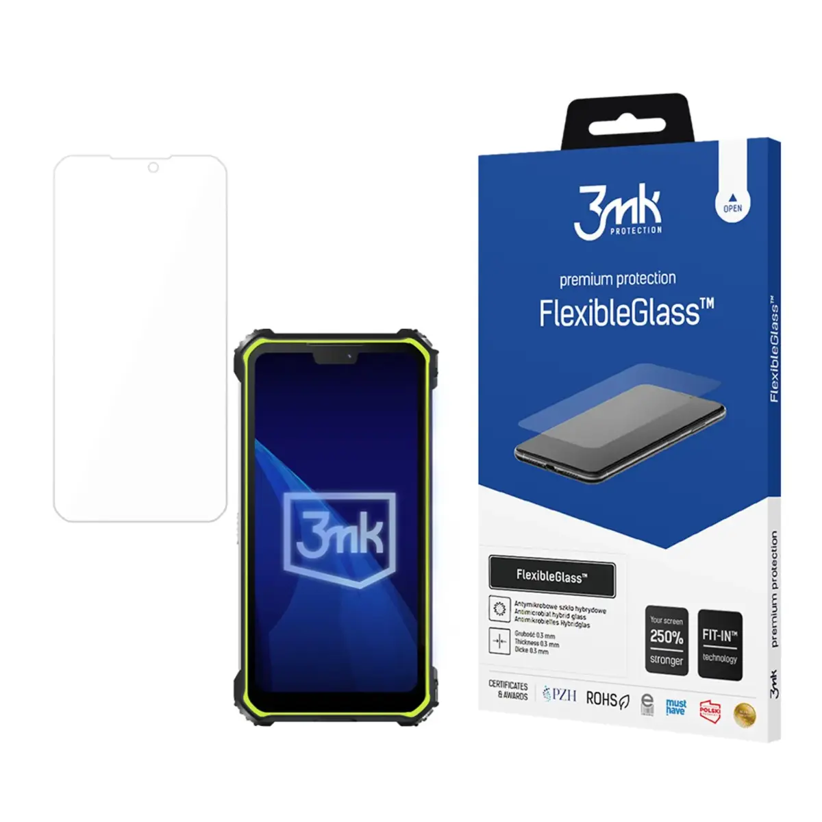 Rugged Phones M10 - 3mk FlexibleGlass
