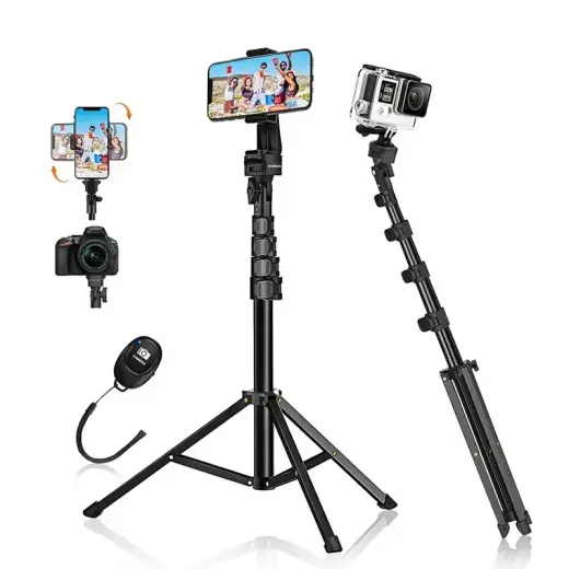 Fusion universāls statīvs | selfie stick | turētājs GOPRO | tālrunis | fotokamera 160 cm + pults