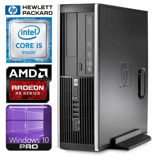 HP 8100 Elite SFF i5-650 8GB 240SSD R5-340 2GB DVD WIN10Pro [refurbished]