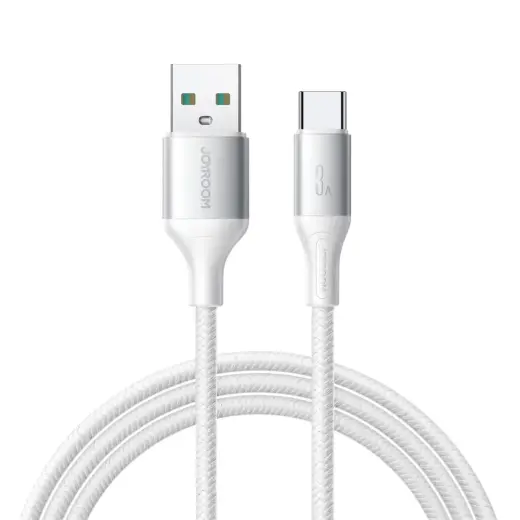 Joyroom S-A28 Flash Series datu pārraides un uzlādes vads | USB-A uz USB-C | 15W | 2m | balts