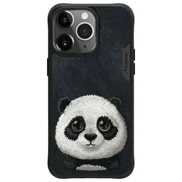 Nimmy Big Eyed Pet 2.0 Panda phone case for iPhone 15 Pro Max black
