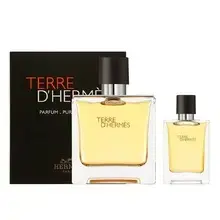 Terre D'Hermes Pure Perfume Gift set Parfum 75 ml and miniature 12.5 ml