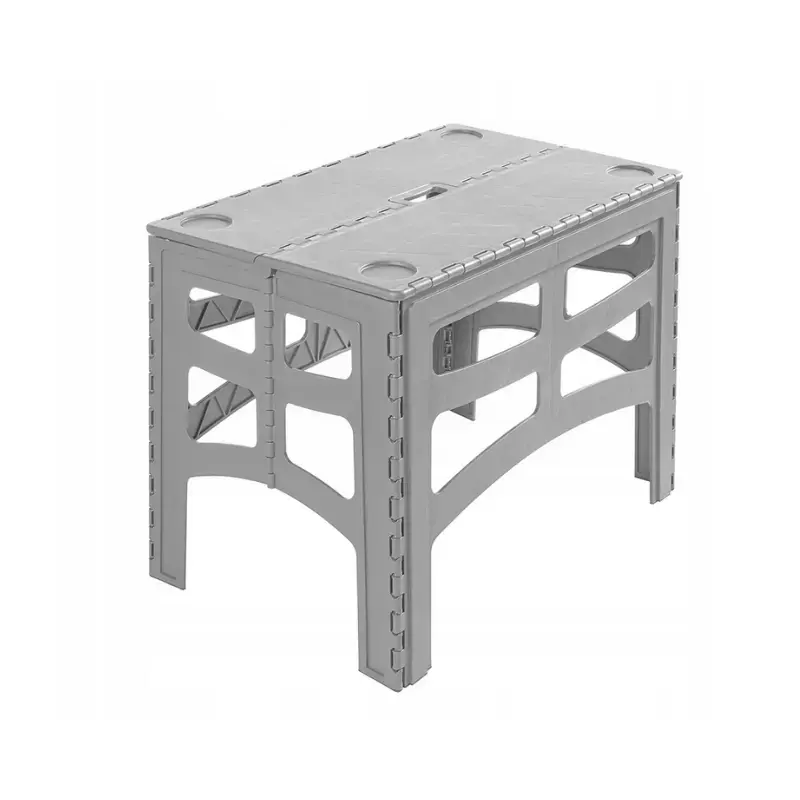 Salokāms āra galds L ar kravnesību līdz 80kg Timo 70x45x55cm pelēks