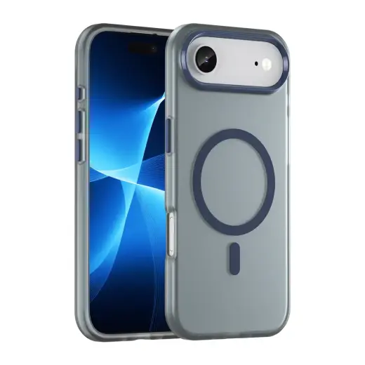 Magnetic Abrasive telefono dėklas su MagSafe palaikymu iPhone 17 Air mėlynas
