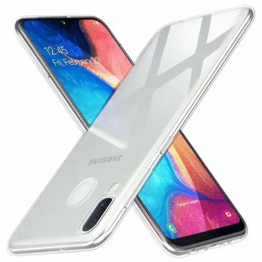 Fusion Ultra Back Case 0.3 mm Protect Silicone Case For Samsung A202 Galaxy A20e Transparent