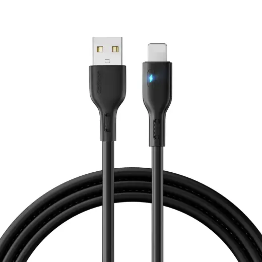 Joyroom S-UL012A13 datu pārraides un uzlādes vads | USB-A uz Lightning | 12W | 2m | melns