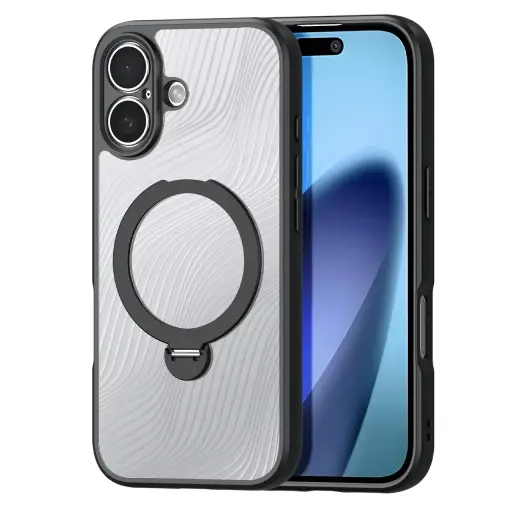 Dux Ducis Aimo Mag Case with Magnetic Ring and Stand for iPhone 17 â Black