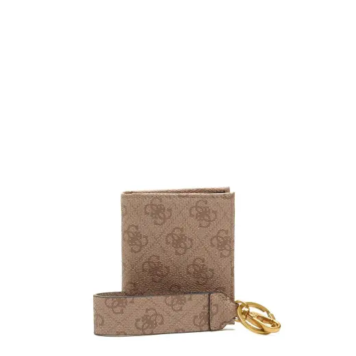 Set, Guess, Vezzola, Textile Wallet, With 4G logo Keychain, GBOX SM BFLD W/CP&KRN, Beige, For Men