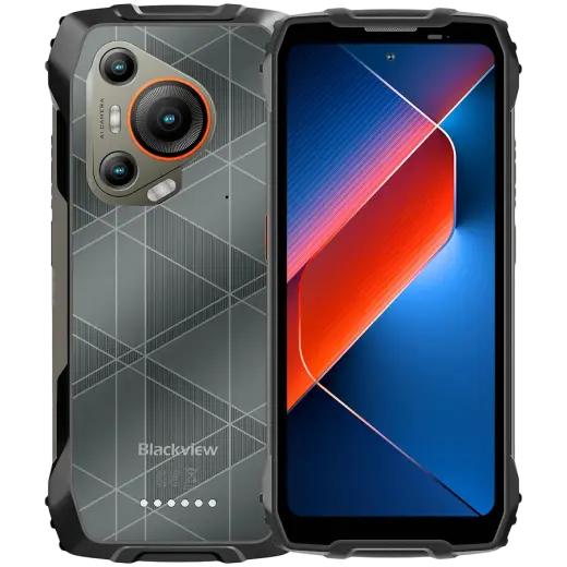 Blackview Rugged BL7000 Dual 5G 6.78" FHD+IPS 1080x2460 8Gb+256Gb MT6835V Octa-core 2.4GHz Camera Front 32MP Rear 50+20MP Night Vision NFC Glove Mode AI 7500mAh NO Carger Android 15 Black