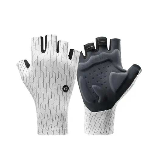 Rockbros Road Cycling Gloves Size: XL - White/Black