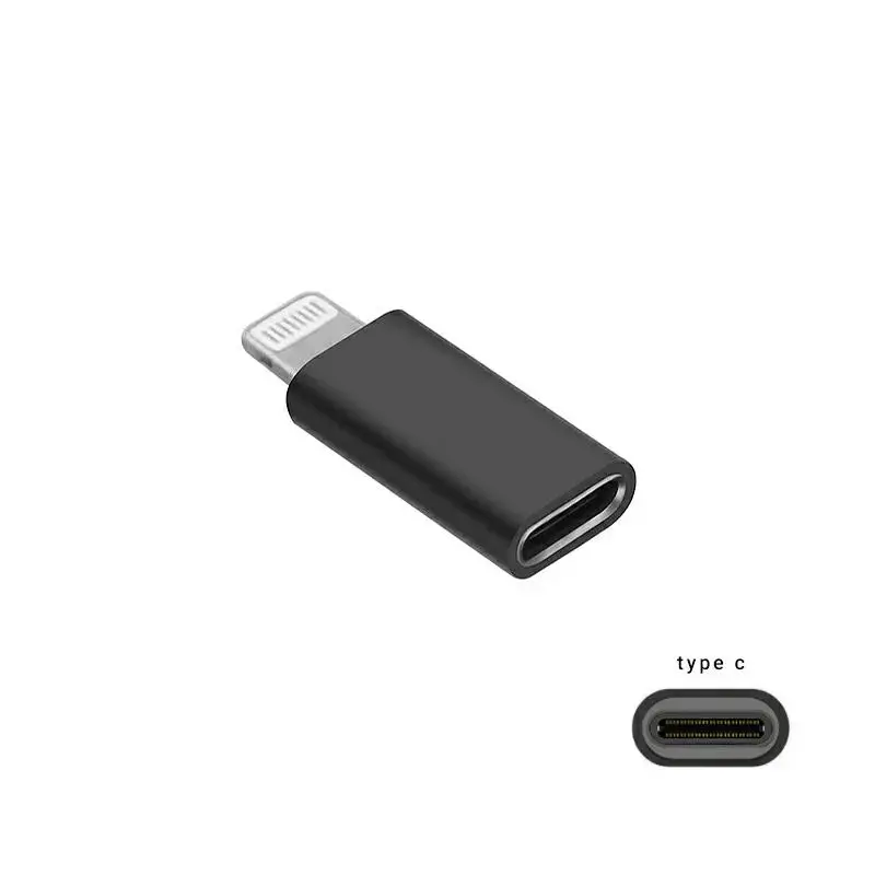 Fusion adapteris Type-C | USB-C uz Lightning melns