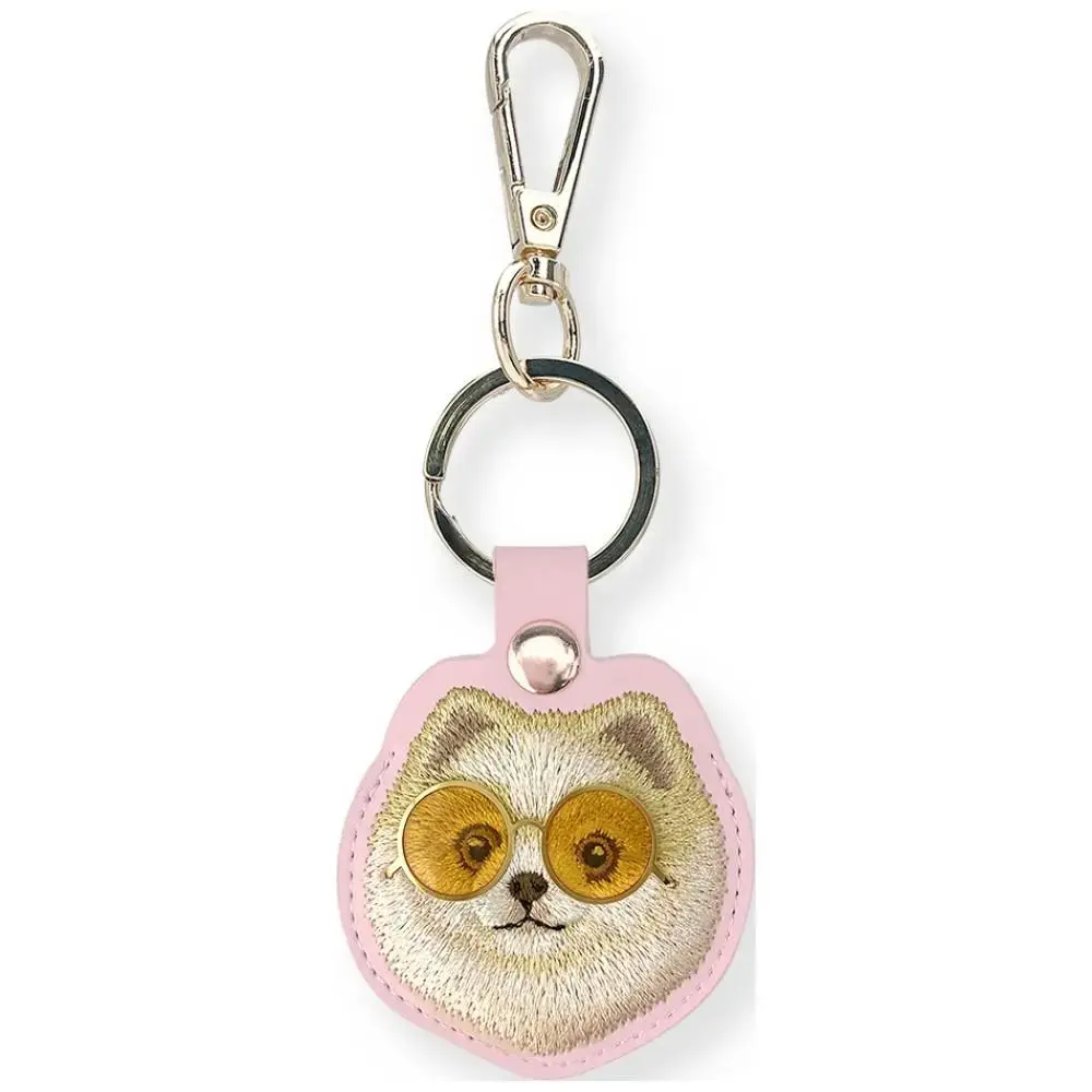 Case locatorr Nimmy Glasses Cool  and Cute Dog pink
