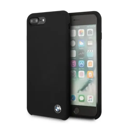 Etui hardcas BMW BMHCI8LSILBK iPhone 7|8 Plus czarny|black