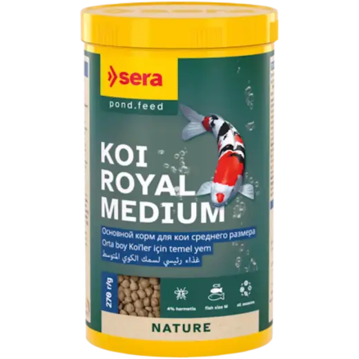 Barība dīķa zivīm - Sera KOI Royal Medium, 1000ml (270g)