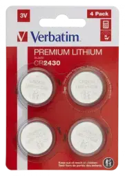 Baterijas Verbatim CR2430 Premium Lithium 4-Pack