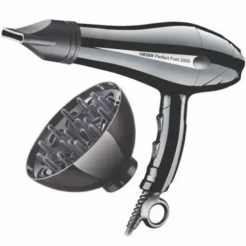 Haeger HD-200.012A Perfect Fold Hair Dryer with folding handle 2000W