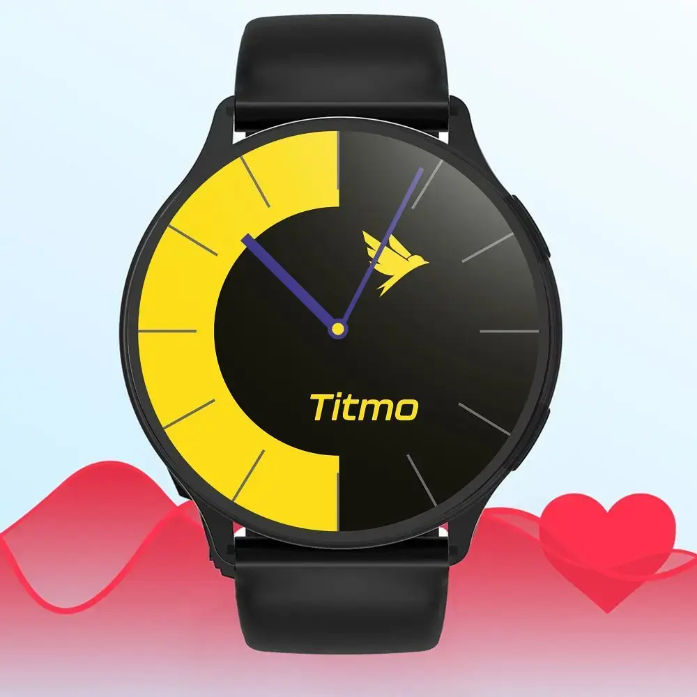Smartwatch TITMO O-200 (GPS, AMOLED, bluetooth call, silicone strap) black
