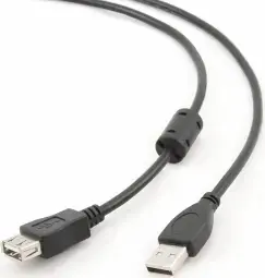 Kabelis Gembird USB Male - USB Female 1.8m Black