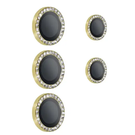 Tempered Glass HARD DIAMOND for camera (LENS) for Samsung Galaxy S26 Ultra gold (lens 5 pieces)