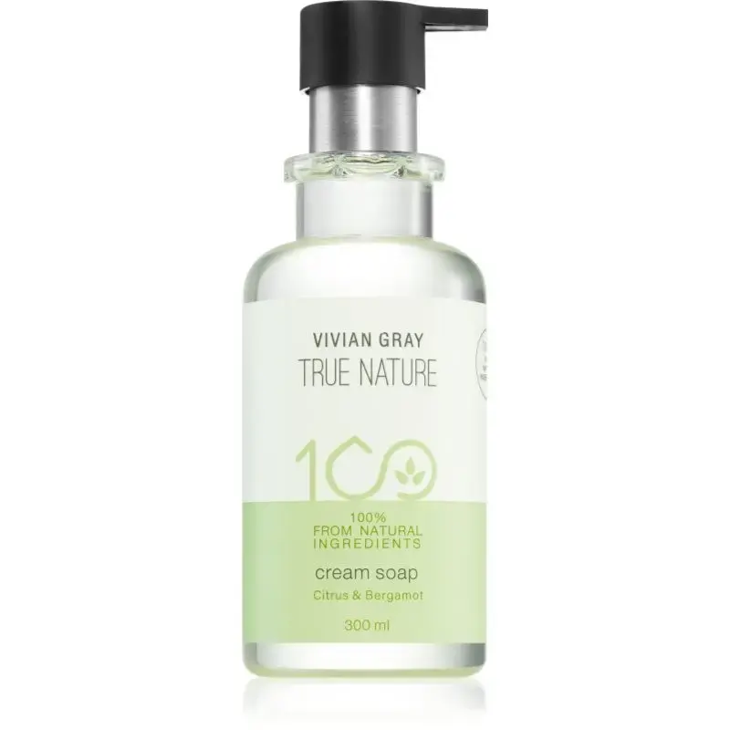 Vivian Gray True Nature Citrus & Bergamot Cream Soap with Refreshing Effect 300ml