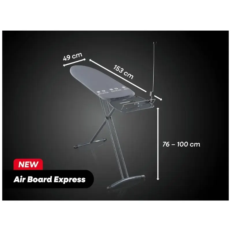 Gludināmais dēlis Air Board Express M Black 120x38cm