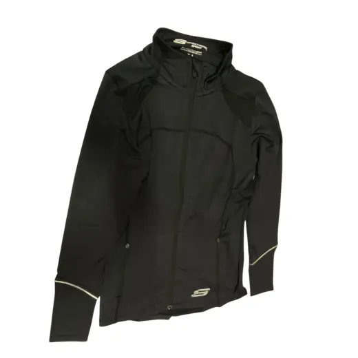 Skechers, Leia Mari, Sports Women Synthetic Jacket, Black, Size 10