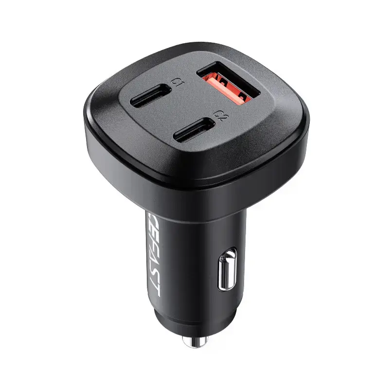 Acefast B3 automašīnas lādētājs | 66W | PD, QC, PPS | USB-C, USB-A | melns